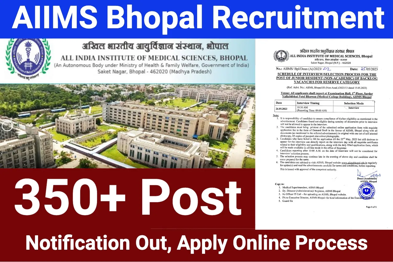 aiims bhopal recruitment
