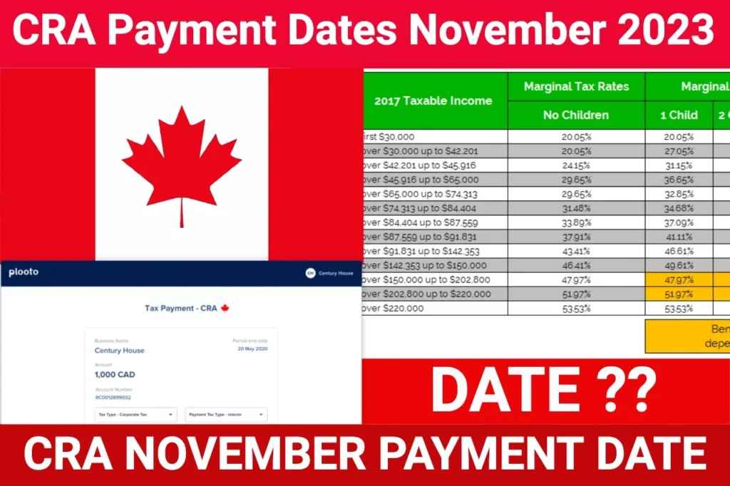 CRA Payment Date november 2023